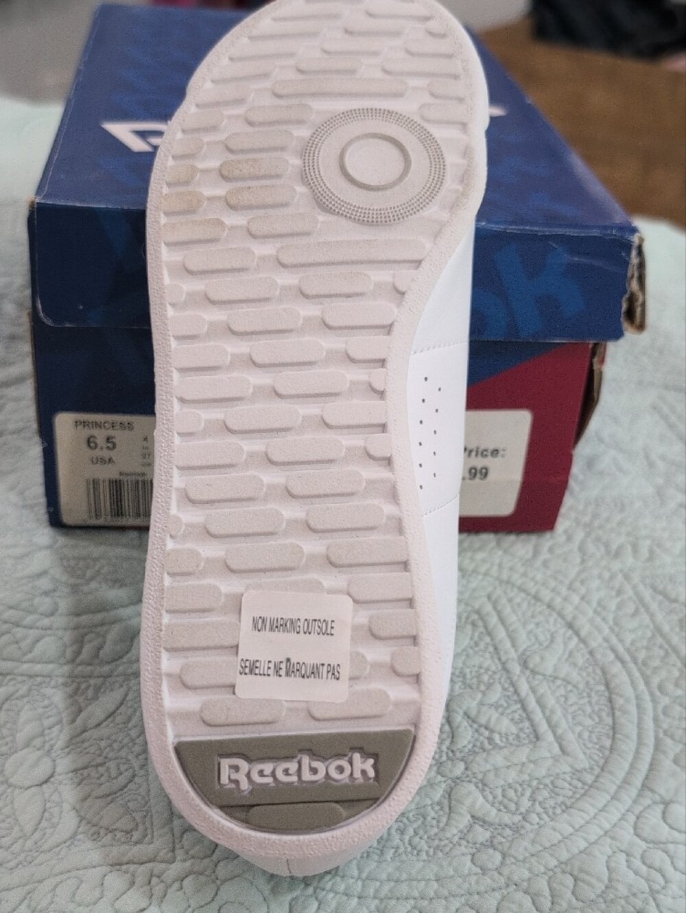 Reebok Princess Classic White Women's Athletic Sneakers - Picture 5 of 10